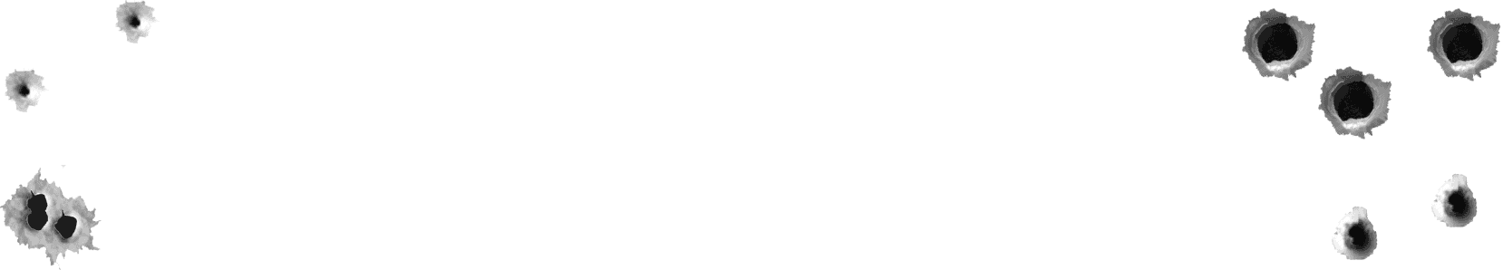 Декоративный элемент — следы от пуль